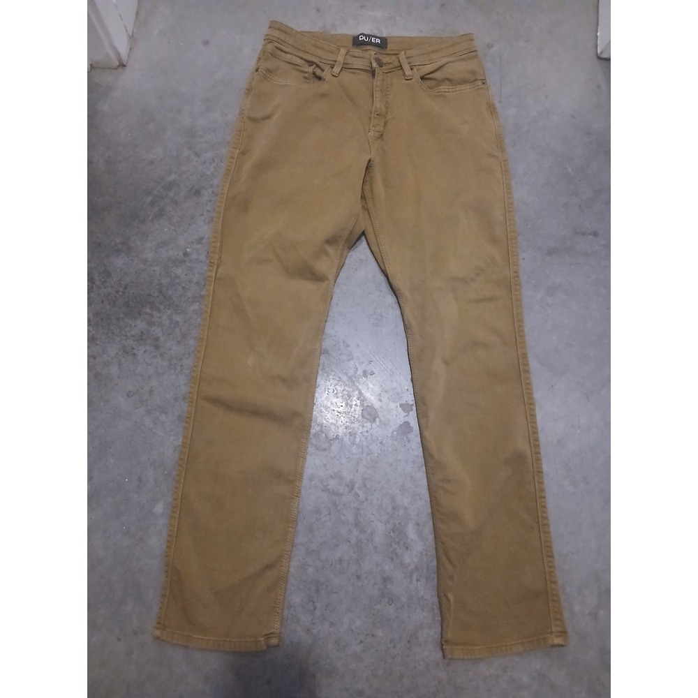 DU/ER DUER Pants Men 32x30 Beige N2X Relaxed Tapered Performance (Tag 32x32)